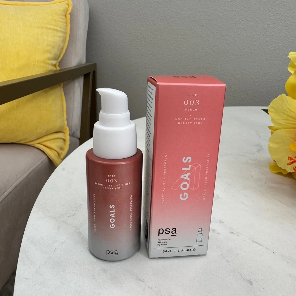 NEW PSA Skincare GOALS Multi Acids & Probiotics Perfecting Night Serum